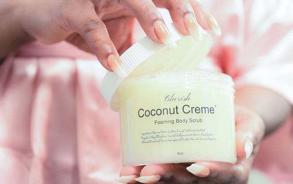 COCONUT CREME` FOAMING BODY SCRUB